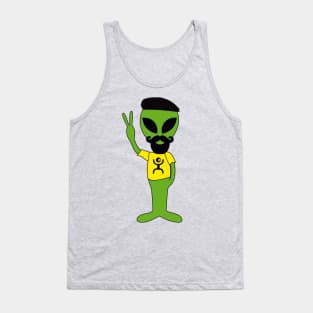 Peace Alien - Hipster Lives In France Tank Top